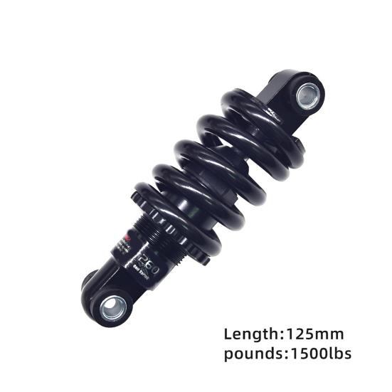 12.5/15CM Mountain Bike Spring Shock Absorber 550/850/1000/1500Lbs Adjustable Scooter Folding Bike Rear Suspension Shock Absorber