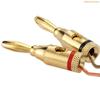 K1AE 10 Pcs Speaker Connector Banana Plugs Connector Open Screw Type Brass Connector for Speaker Stereo Wire