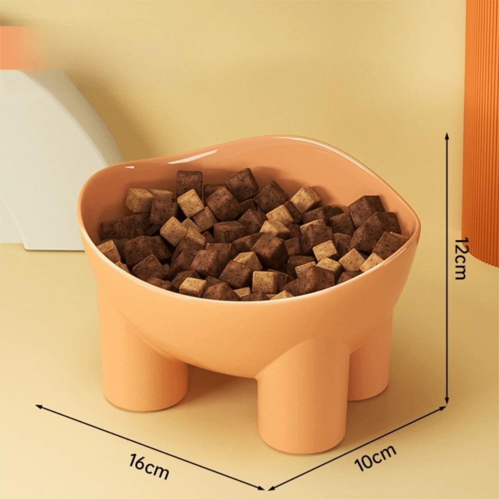 

Висока миска для кота 4-кольорова миска для пиття води Нова миска для собаки Приладдя для годування домашніх тварин помаранчевий