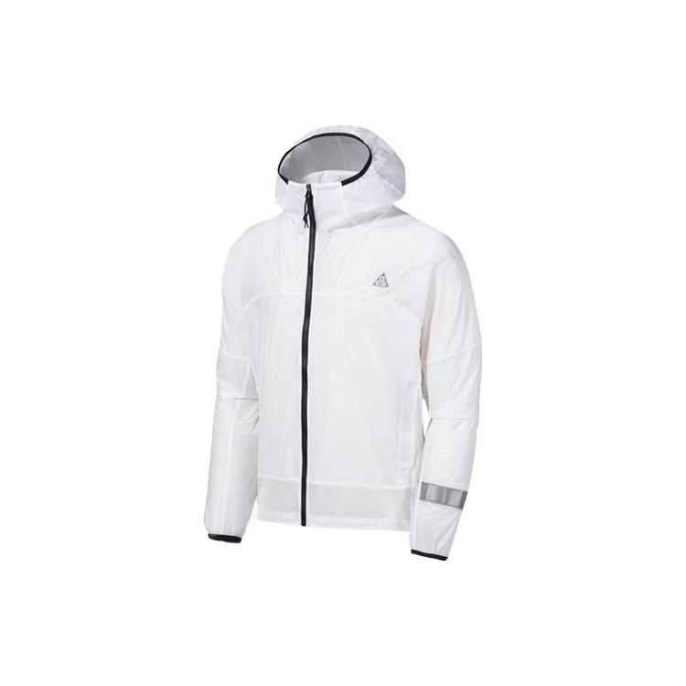 Nike Acg Cinder Cone Ora Woven Reflective Sports Hooded Jacket White Men s DR8862-100 L