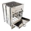 ZISIZ Stainless Steel Outdoor Portable BBQ & Firewood Stove