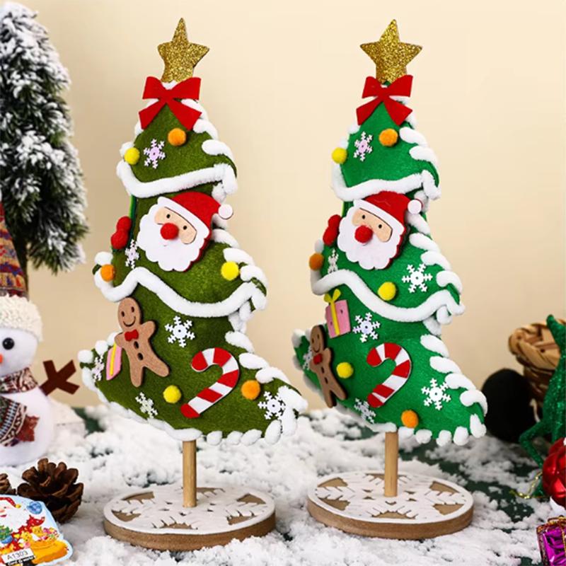 Handmade Christmas Tree Diy Decoration Children'S Gifts Christmas Decorations Desktop Ornaments Fun Making Material Pack