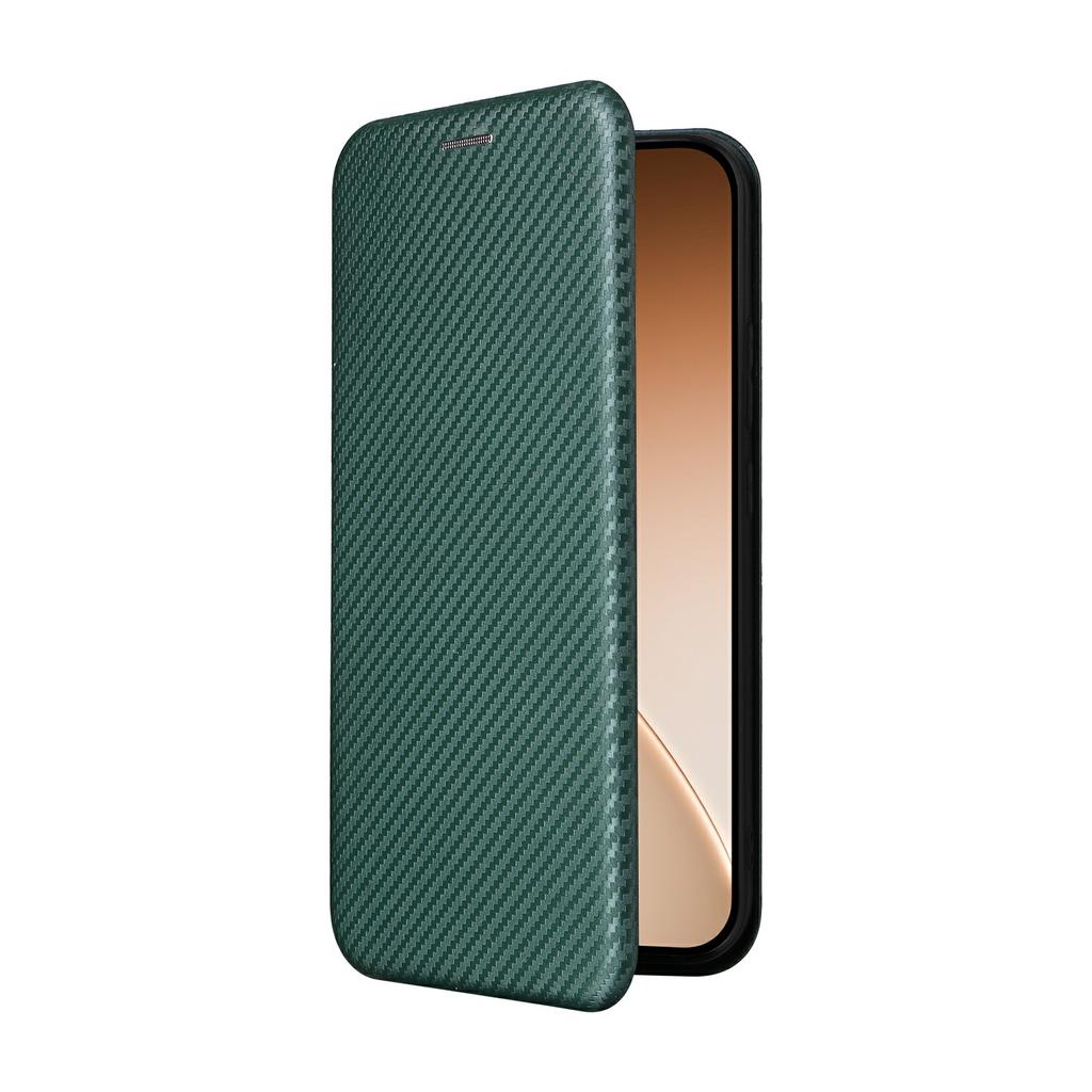 For Oppo Reno15 F 5G Case Carbon Fiber Texture Drop-Proof PU Leather Phone Cover