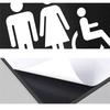 Bathroom Signs Toilet WC Mark Label Farmhouses Decorations for Farmhouses Decorations SelfAdhesive Wall Sticker