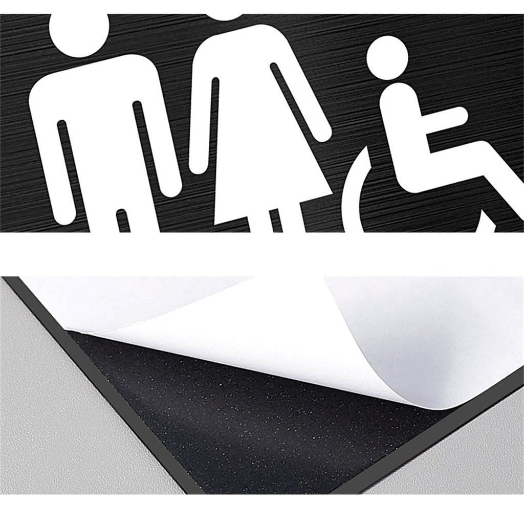 Bathroom Signs Toilet WC Mark Label Farmhouses Decorations for Farmhouses Decorations SelfAdhesive Wall Sticker