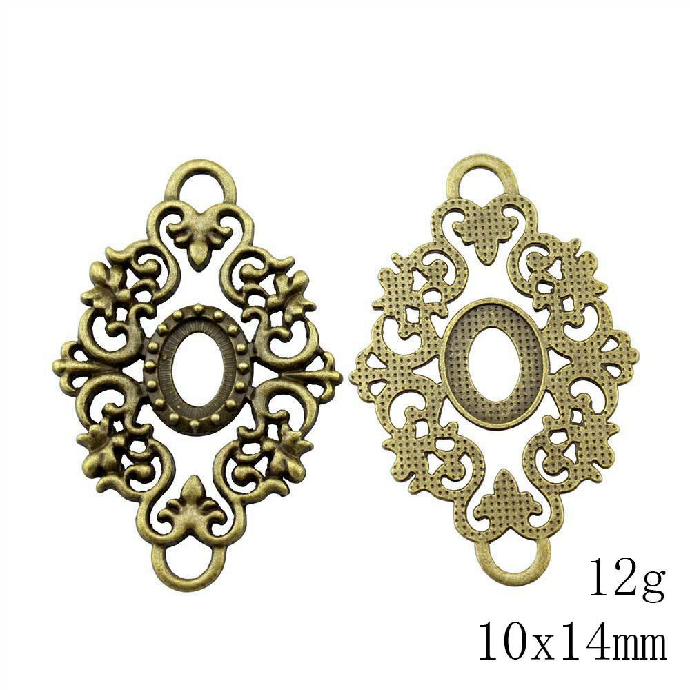 Christmas Decorations Accessories For Making Jewelry Oval Glass Cabochon Base Setting Tray Accessories Parts Ornaments For Home Accessory Parts