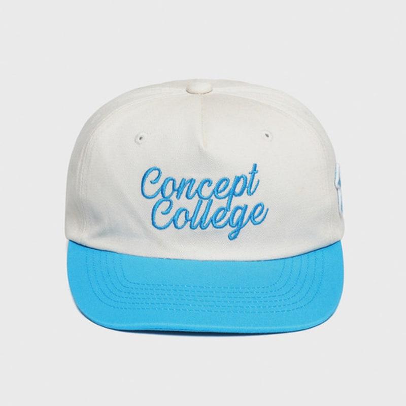 Concept College White Sky Blue Color Block Ball Cap