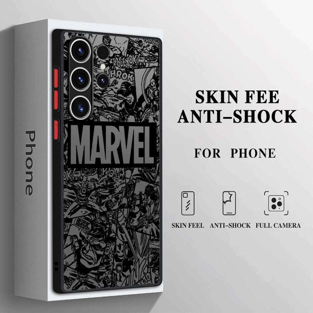 

Marvel superhero logo Case for Samsung Galaxy S22 S24 Plus S23 Ultra S23 FE S20 FE S21 S9 S10 Plus Back Silicone Cover Soft for Galaxy S24