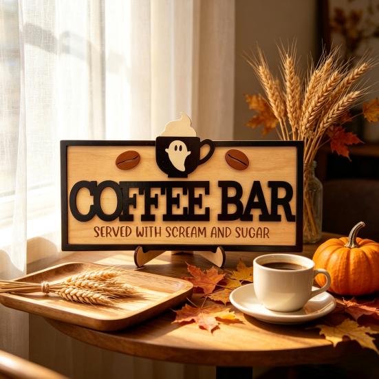 Seasonal Desktop Display Hello Fall Wooden Sign, Cutting Board Shape Autumn Harvest Tabletop Ornament with Centerpiece for Dining Table Hanging Rope &