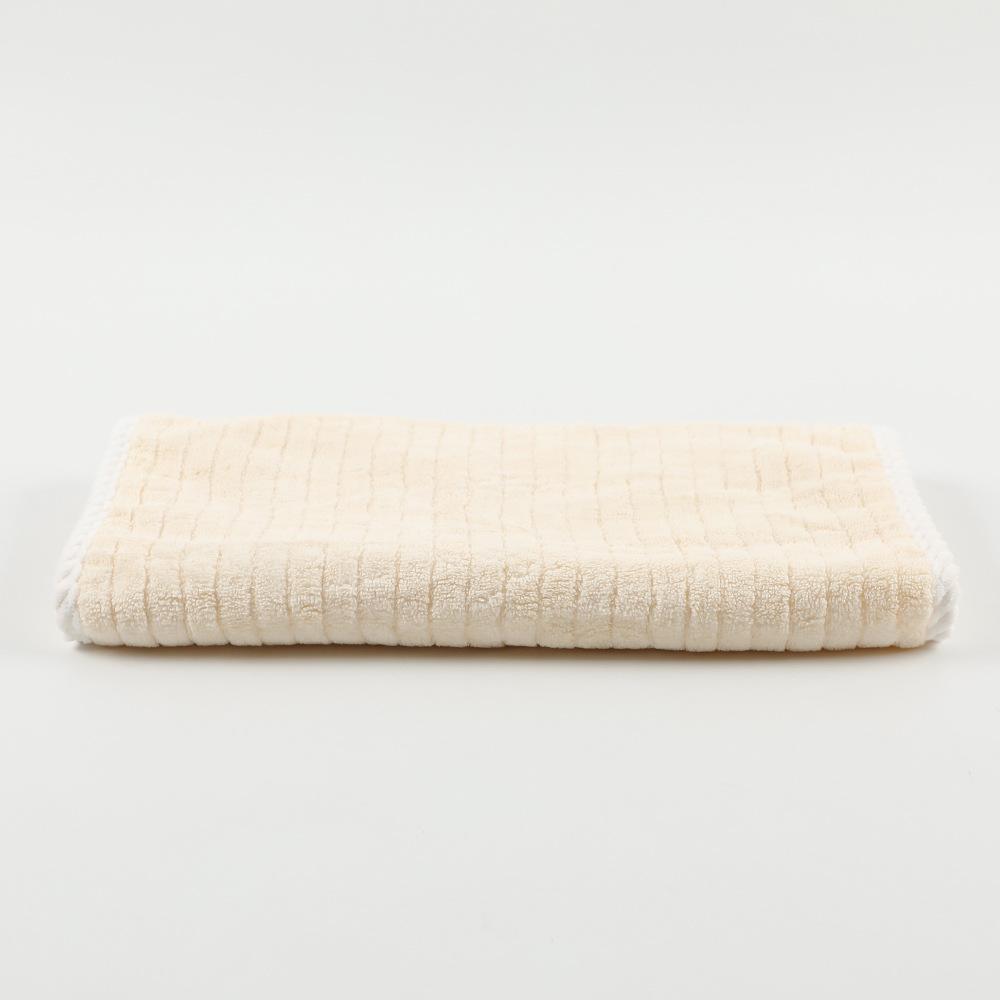 Coral fleece bath towel antibacterial striped face towel soft not easy to lose hair absorbent household large bath towel towel