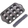 Bakeware 12 Grid Cheesecake Pan Carbon Steel Removable Bottom Muffin Pan Mini Non-Stick Cupcake Mold Mousse