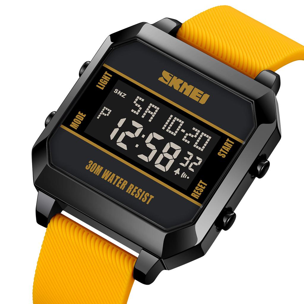 Skmei Digital Watch for Men Women 30M WR Backlight Wrist Watches 1/100 Second Stopwatch Daily