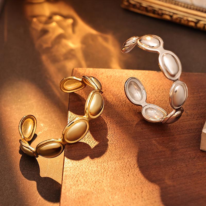 Banyan Tree S925 Silver Oval Bracelet - Women's Fashionable Statement Jewelry Gift