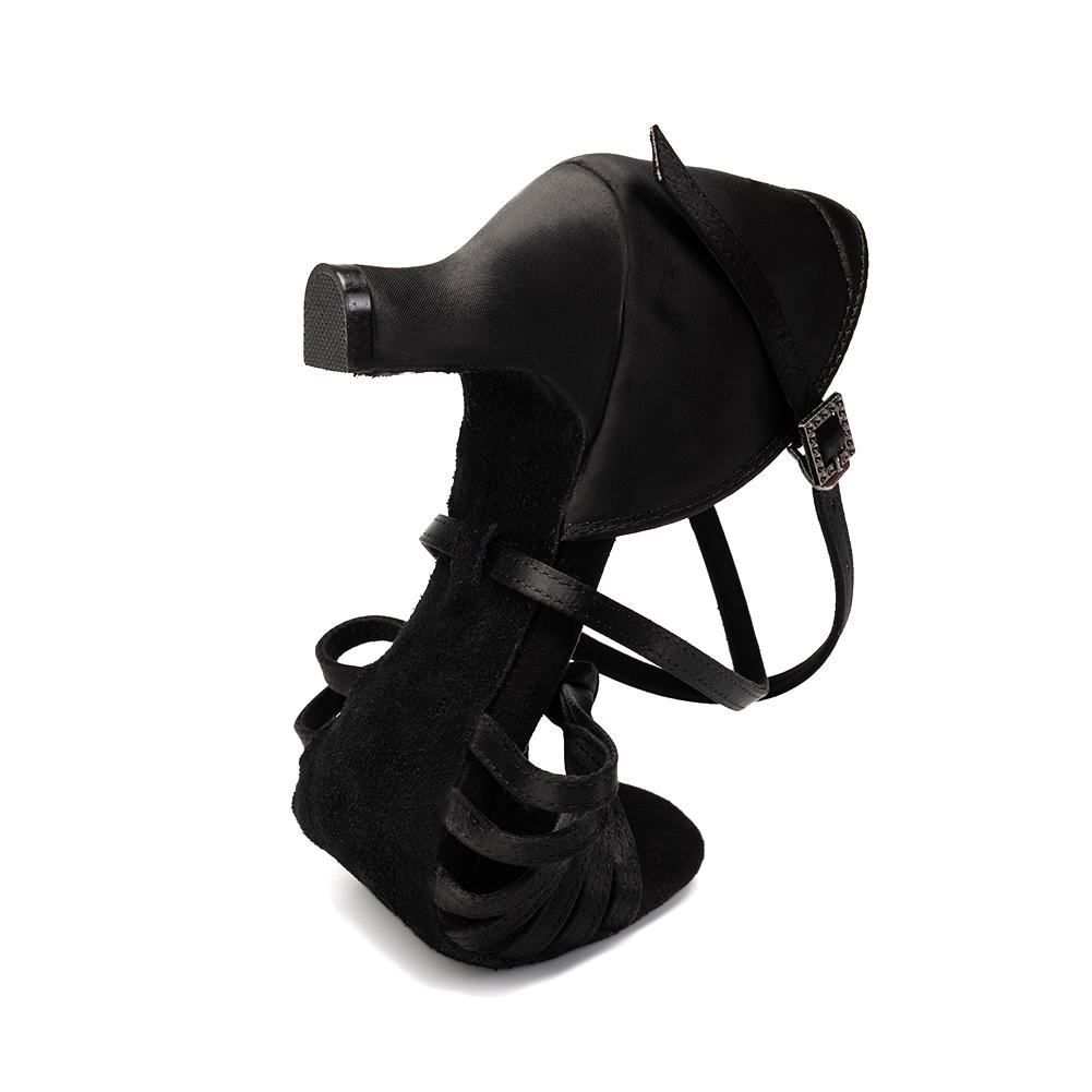 Satin Latein Tanzschuhe für Damen Mädchen Weiche Sohle Damen Tango Salsa Ballsaal Party Tanzschuhe Indoor Absatz 5.5cm