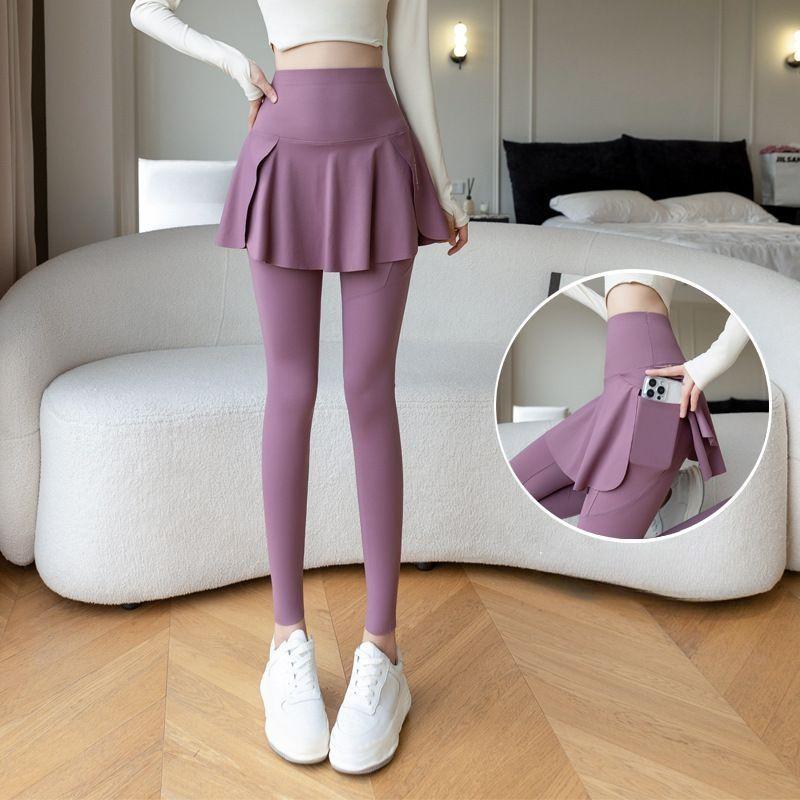 

Жіночі спортивні легінси з кишенею Однотонні з високою посадкою Штани для йоги Одяг для фітнесу XL