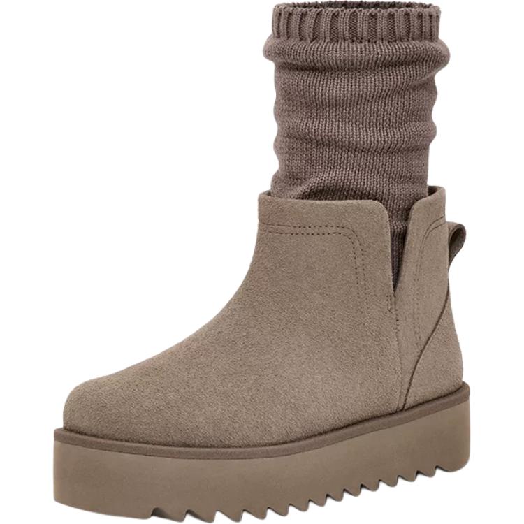 

UGG Ultra Mini Sockd Platform Short Snow Boots Unisex Boots Gray 1170712-SKP 36