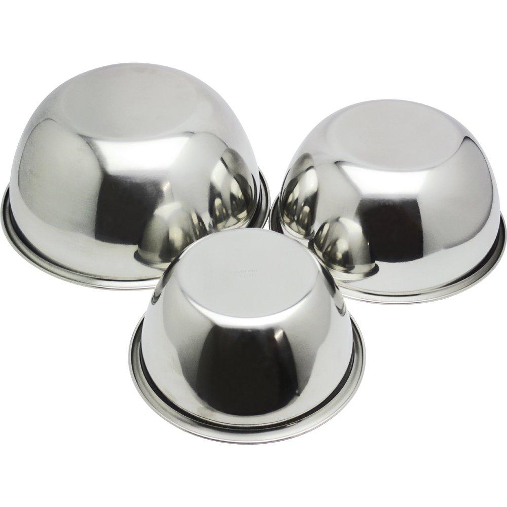 Wahei Phrases Ball Set 15cm 18cm 21cm Deep Stainless Steel New Christie CR-8276