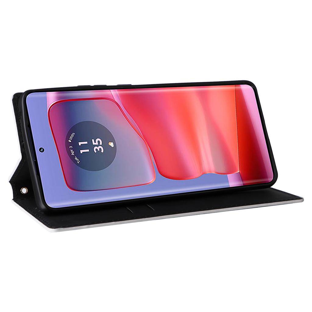 For Motorola Edge 50s Pro 5G/Edge 50 Pro 5G/Edge 50 5G Wallet Case Magnetic Closing Rhombus Leather Phone Cover