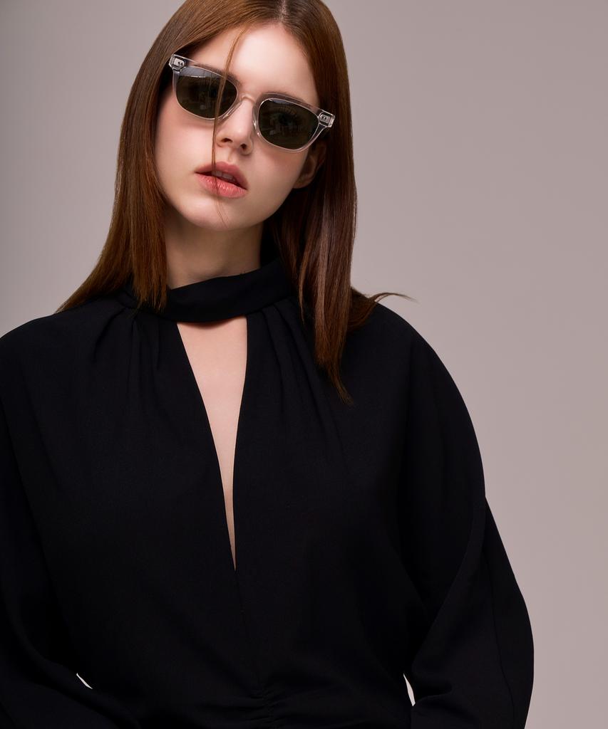 Keoseuteomdillaiteu Acetate Polarized Sunglasses Plutos Crystal