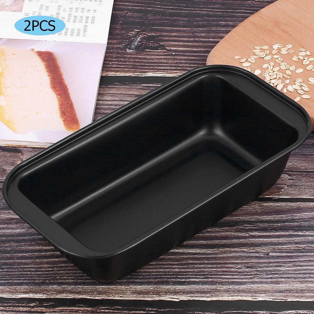 Rectangle Toast Loaf Pan Bread Cake Mold Carbon Steel Nonstick Loaf Pastry Baking MoldsBlack