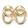 JIL SANDER [Beautiful condition] 925 double hoop earring Gold colorUsed