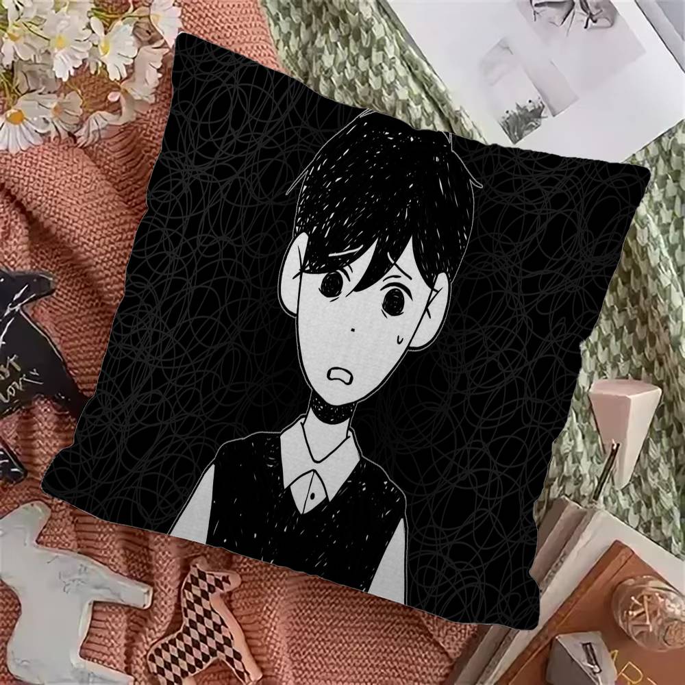 O-Omori Pillow Cover for Bedroom Room and Living Room Sofa Decorative Cushion Cover