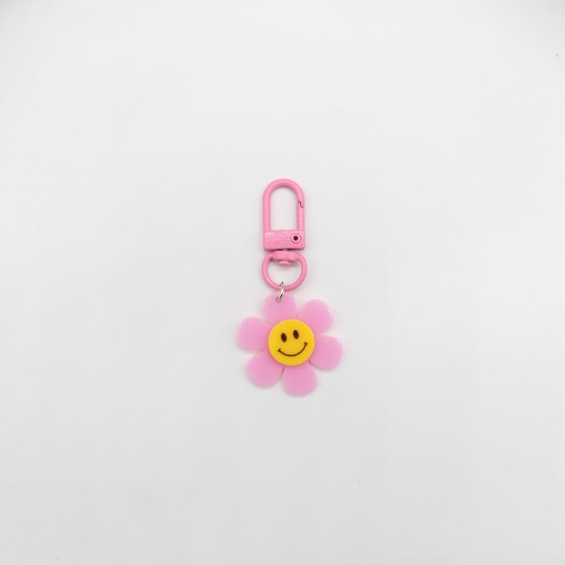 Breloc Floarea Soarelui Colorată cu Față Zâmbitoare – Farmec Proaspăt și Drăguț pentru Geantă