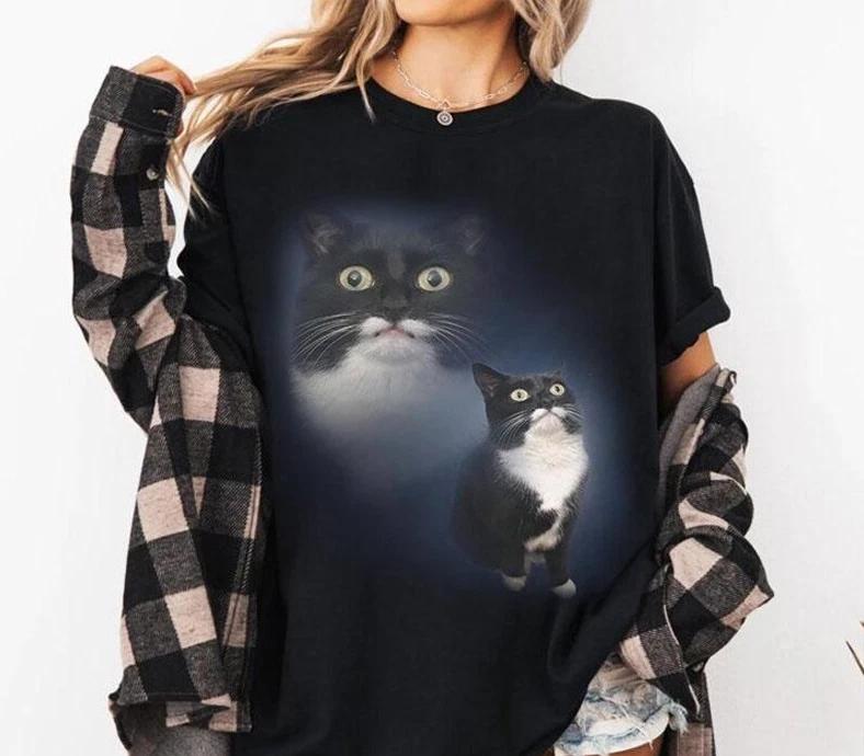 Pet Cat Shocking Face, Funny Cat, Cat Meme, Gen Z Joke, Stupid Brainrot Gift 4XL