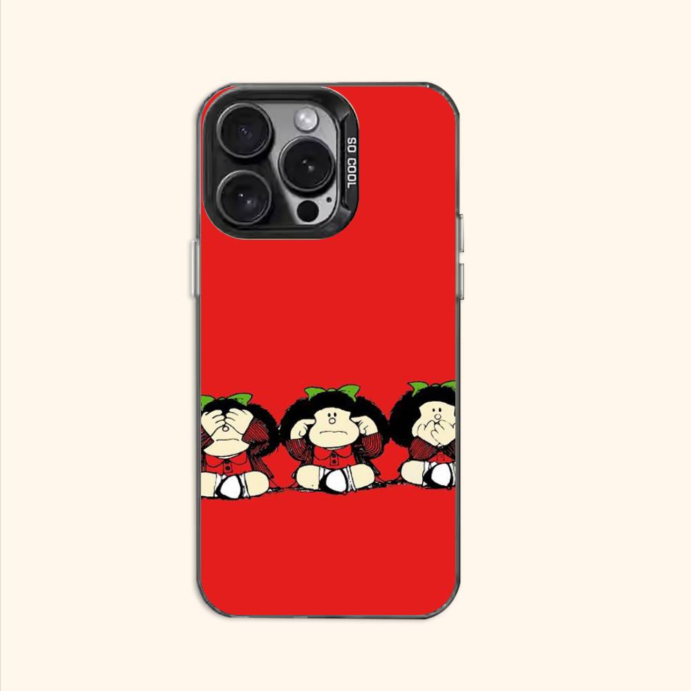 M-Mafaldaa Cute Character Phone Case For iPhone 17 16e 16 15 14 13 12 11 Pro Max X XR XS MAX Back Cover