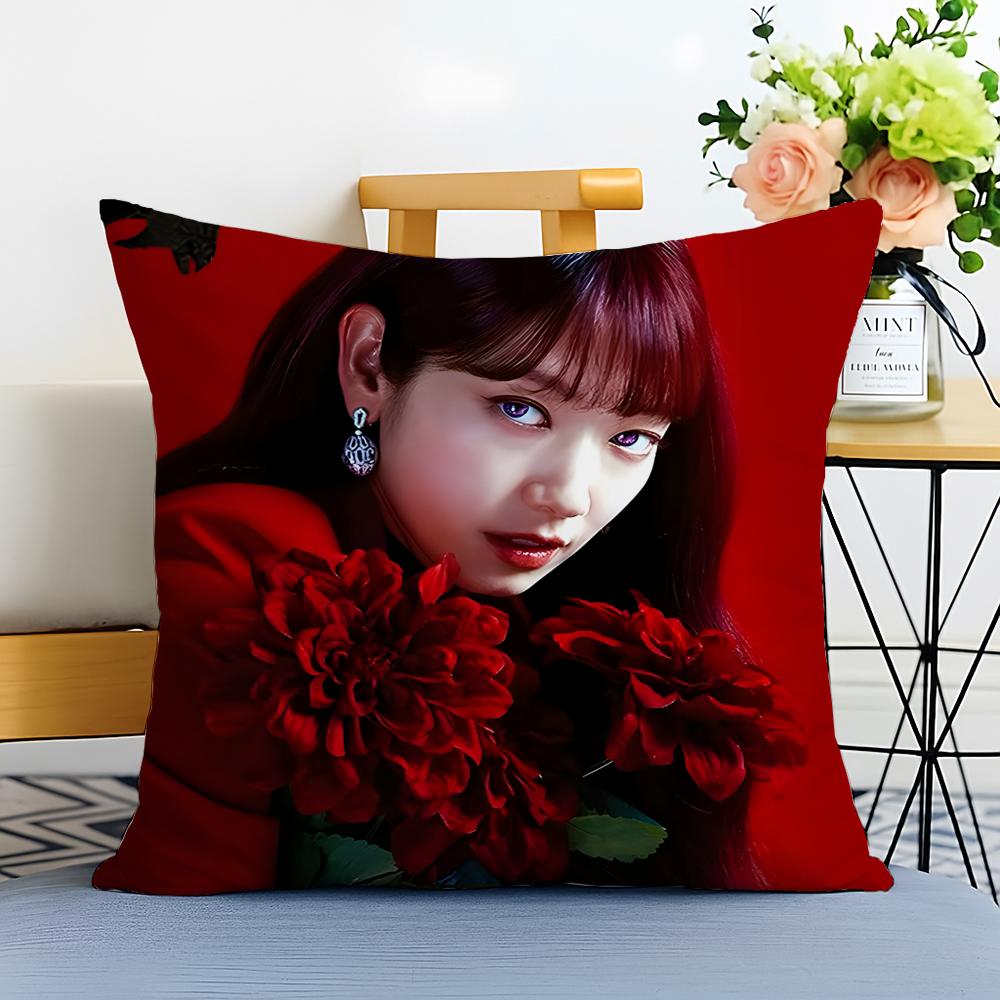 Actress Sweet P-Park Shin Hye Cushion Cover Washable Linen Pillowcase Soft For Sofa Bed Cozy Home Room Decor