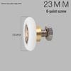 Vintage Curved Shower Room Pulley: Single-Wheel Glass Door Roller Accessory
