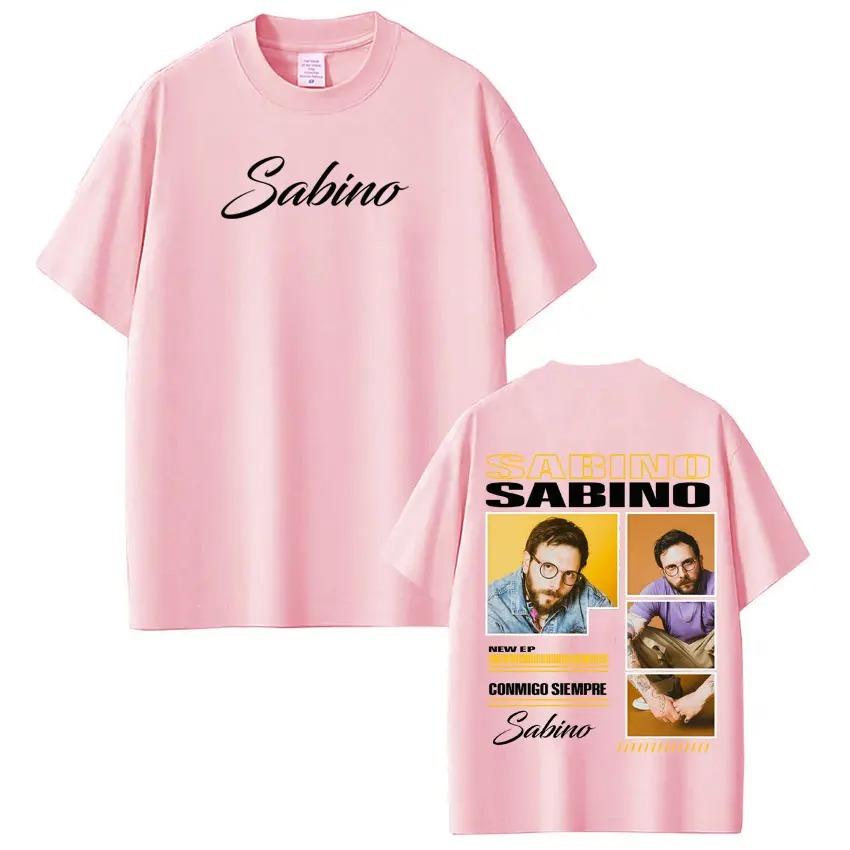 Rapper Sabino Album Tour Printed TShirt Unisex Harajuku Style HipHop Short Sleeve Loose Casual Goth Punk Women And Men TShirt