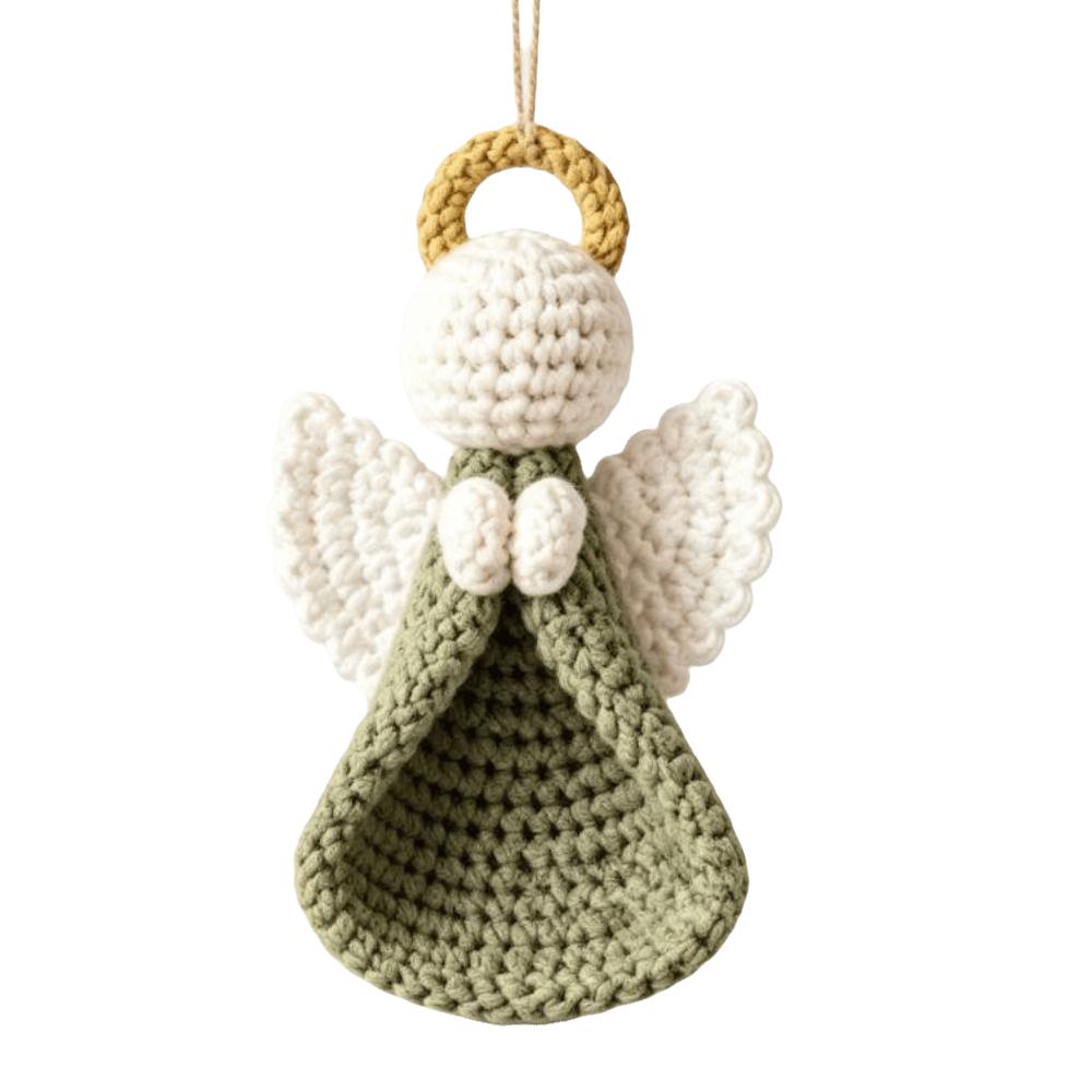 Cute Angel Doll Craft Making Kit Wings Girl Knitted Angel Pendant Crochet Angel DIY Kit Xmas Gift