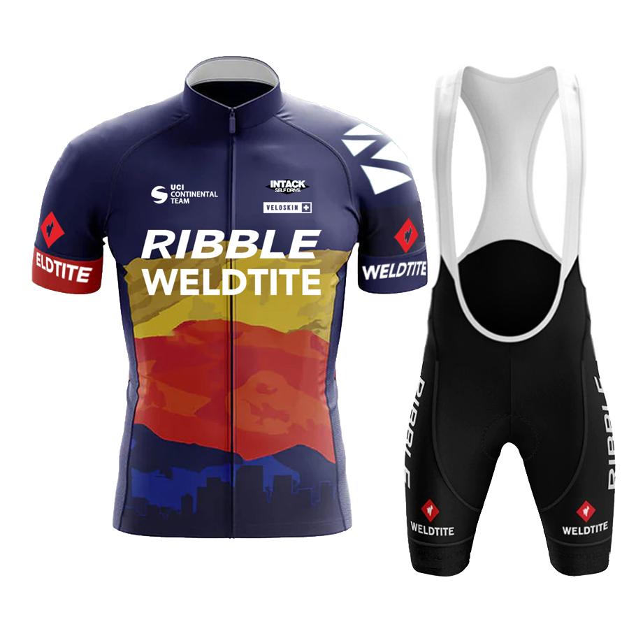 Cycling Jersey 2026 Team RIBBLE Men Cycling Set Racing Bicycle Clothing Suit Breathable Mountain Bike Clothes Sportwears