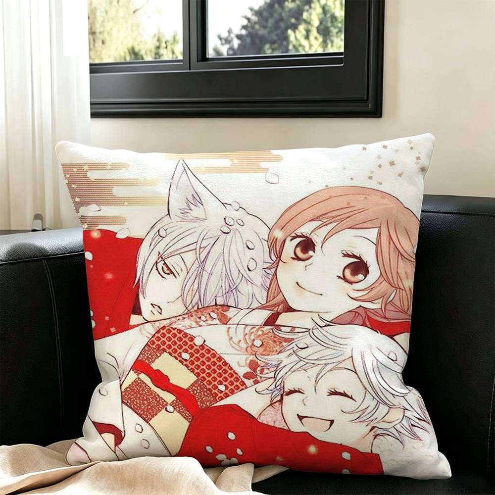Kamisama Kiss Tomoe x namami Pillow Case Square Double-Sided Sofa Cushion Cover Bedroom Bedside Pillow