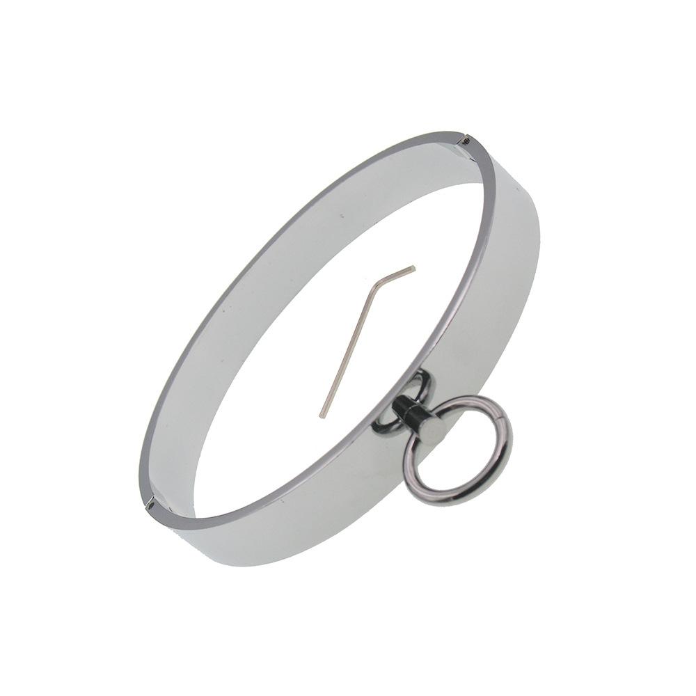 Metal Sexy Collar Men's, Adjult Supplies Sex Tools Binding Game Supplies with Screws Pieces