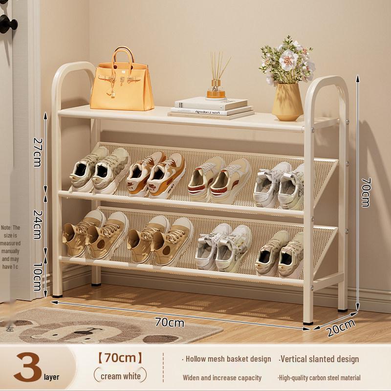 Compact Multi-Tier Shoe Rack for Entryways, Space-Saving Shoe Cabinet for Dorms and Small Rooms