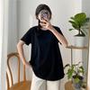 Johnature Solid Color Casual Women T-Shirts Summer Simple O-neck Pullover All Match Loose 3 Colors Female Tops