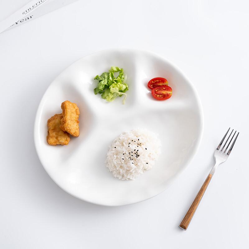 Yangge Melamine 4-Compartment Oval Divided Plate