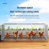 Large Rustproof Multi-Animal Coop: Pigeon, Rabbit, Chicken – Thick Iron Wire Mesh