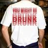 Black You Might Be Drunk Visual Blurriness Graphic Tee Cotton Unisexs Unisexs Tshirt Vintage Streetwear