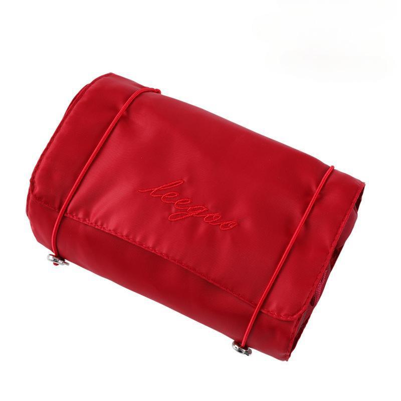 Detachable Makeup Bag Women Zipper Mesh Large Capacity Cosmetics Pouch Foldable Portable Travel Wash Storage Bag