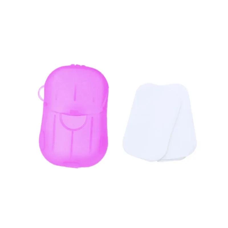 1/6Pcs Portable Soap Paper Disposable Travel Case Mini Cleaning Soaps for Washing Cleaning Hand for Outdoor Camping Hiking