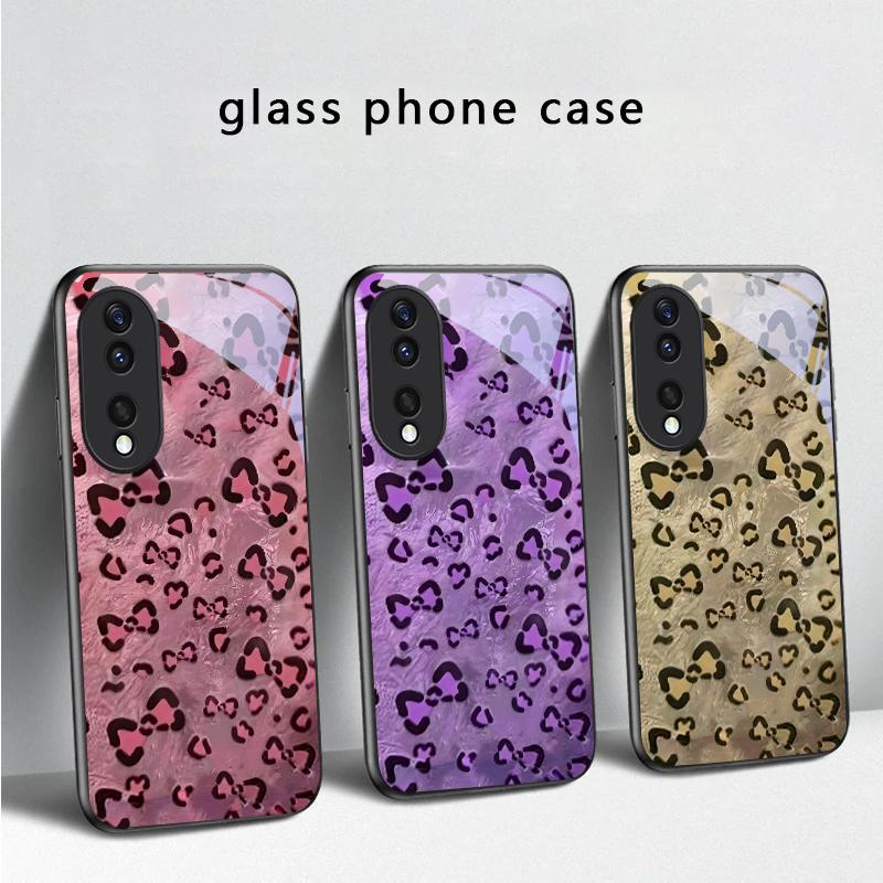 Abstract Leopard Print For Honor X5 Plus X30 X9c Smart X5b X9a X30 Max X50i 30 Pro 50 Pro 70 90 Smart 200 Lite Glass Phone Case