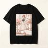 Violet Evergarden Violet Evergarden European Street Square Graphic Crew Neck Short Sleeve T-shirt