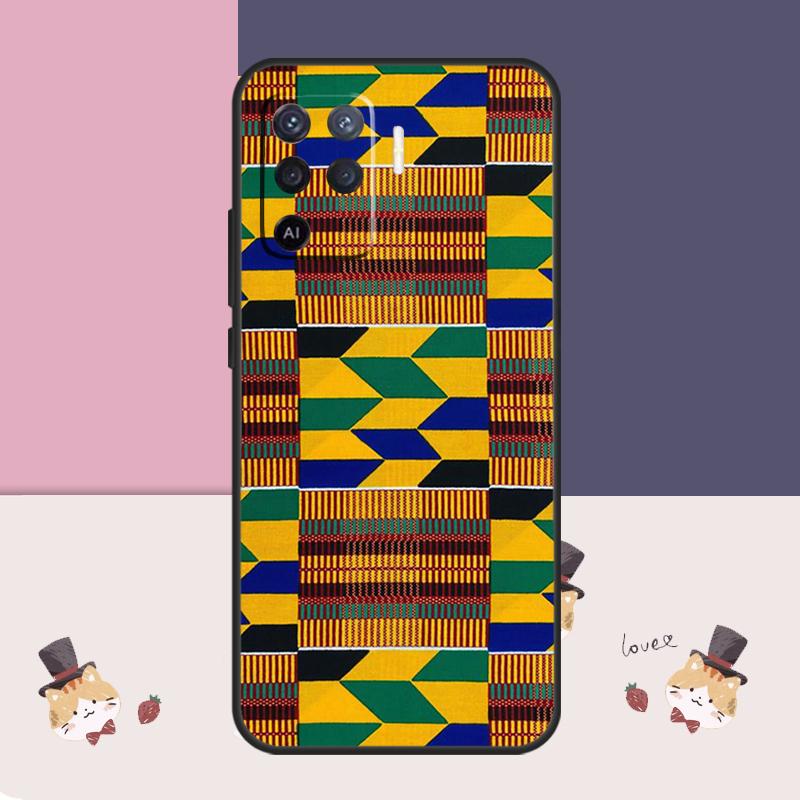 African Print Fabric Case For Oppo A60 A40 A80 A5 Pro A15 A16 A17 A57 A77 A94 A74 A54 A76 A96 A18 A38 A58 A78 A98