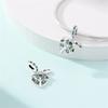 925 Silver Green Series Family Tree of Life Lucky Clover Pendant DIY Beads Fit Charms Bracelet Women Jewelry