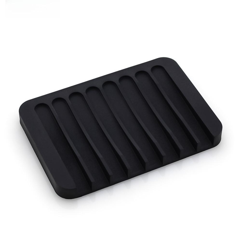 Soap Dish No Drill Silicone Soap Holder with Drain Holes Anti Water Pooling for Bathroom Kitchen Organizer Bathroom Accessories