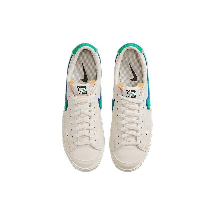 Nike Blazer Low 77 SE Double Swoosh - Phantom Green Royal Men Sneakers White Stadium-Green Old-Royal DO9777-001