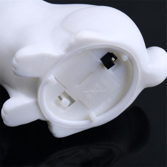 Color Changing Battery Powered LED Night Light Rabbit Lamp Home Table Decor